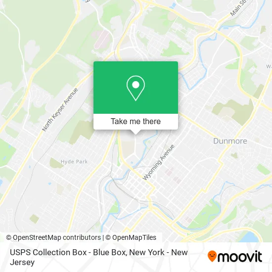 USPS Collection Box - Blue Box map