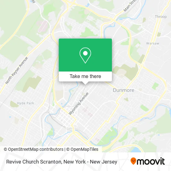Revive Church Scranton map