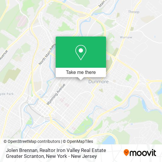 Jolen Brennan, Realtor Iron Valley Real Estate Greater Scranton map