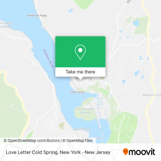 Love Letter Cold Spring map