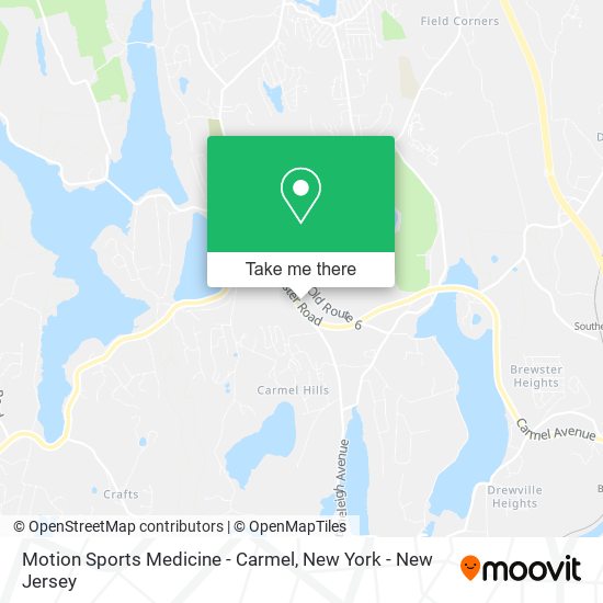 Motion Sports Medicine - Carmel map