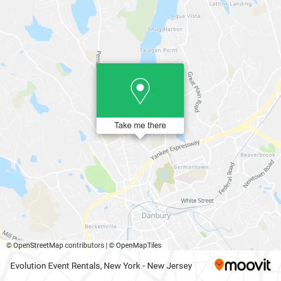 Evolution Event Rentals map
