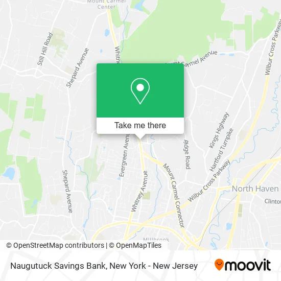 Naugutuck Savings Bank map