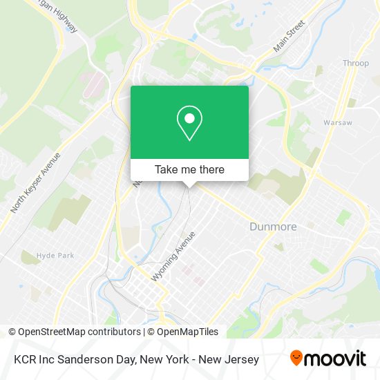 KCR Inc Sanderson Day map