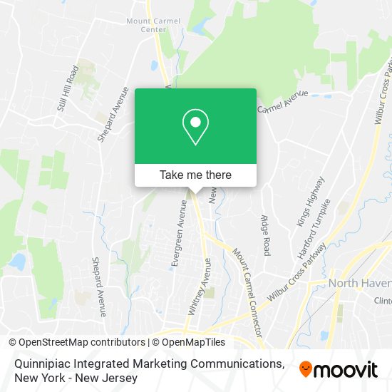Mapa de Quinnipiac Integrated Marketing Communications