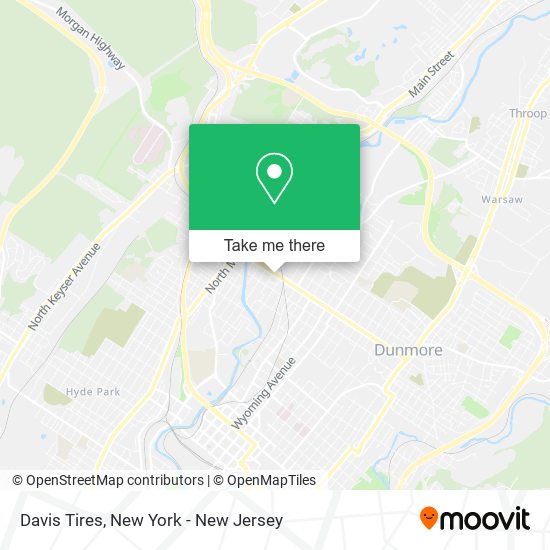 Davis Tires map