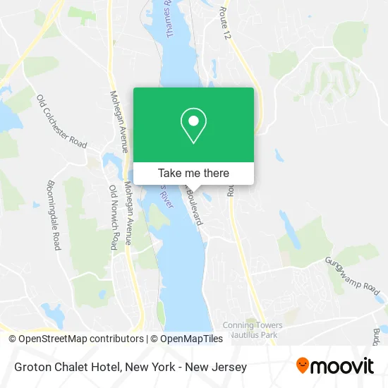 Groton Chalet Hotel map