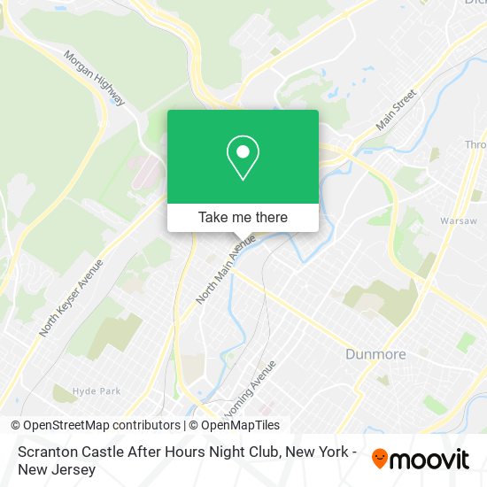 Scranton Castle After Hours Night Club map