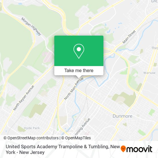 Mapa de United Sports Academy Trampoline & Tumbling