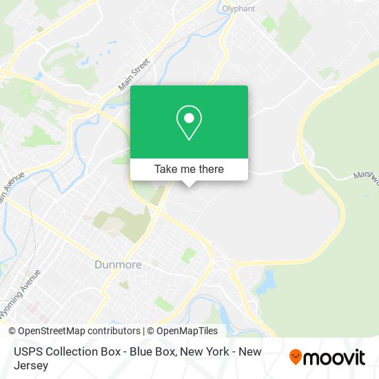 USPS Collection Box - Blue Box map