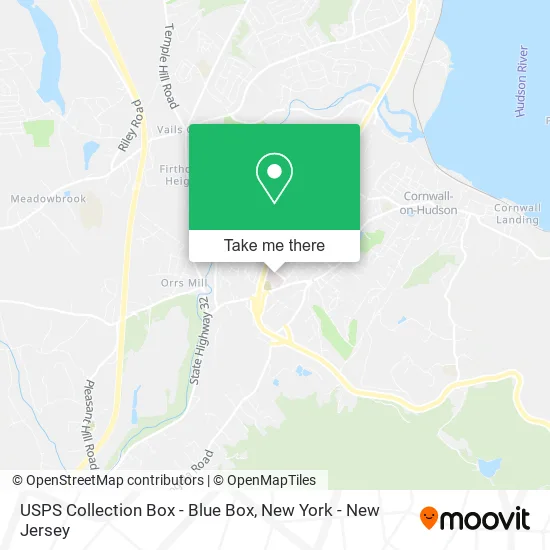 USPS Collection Box - Blue Box map