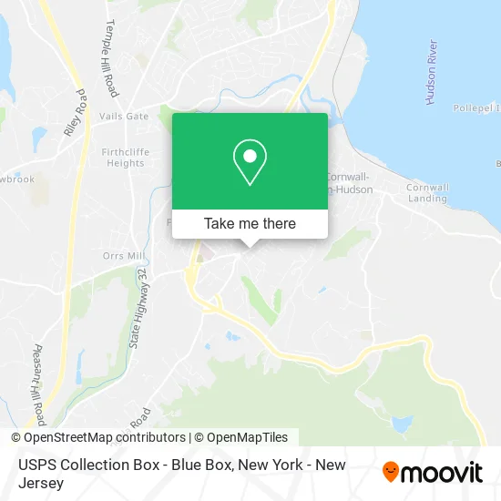 USPS Collection Box - Blue Box map