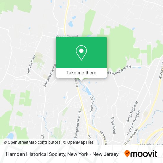 Hamden Historical Society map