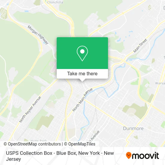 USPS Collection Box - Blue Box map