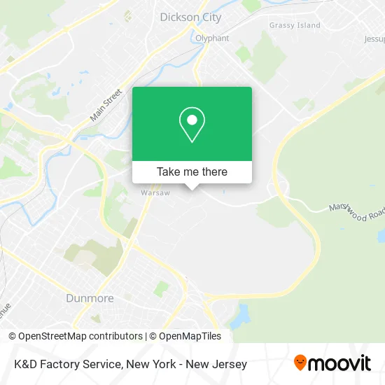 K&D Factory Service map