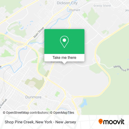 Mapa de Shop Pine Creek