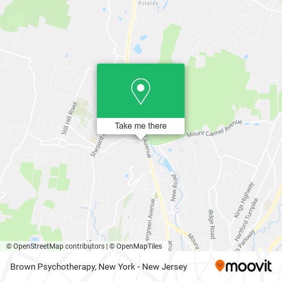 Brown Psychotherapy map