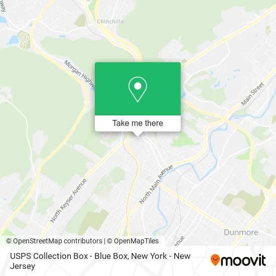 USPS Collection Box - Blue Box map