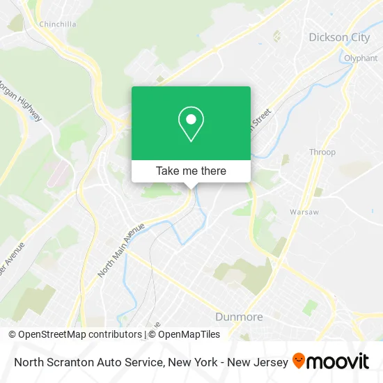 North Scranton Auto Service map