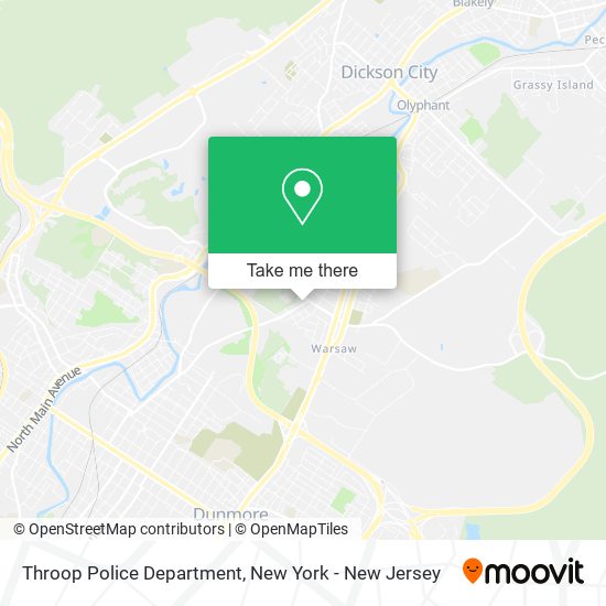 Throop Police Department map