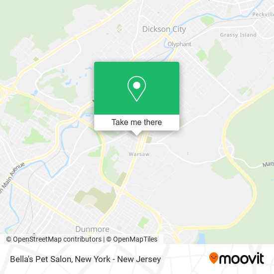 Mapa de Bella's Pet Salon