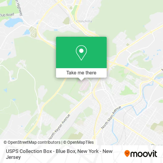 USPS Collection Box - Blue Box map