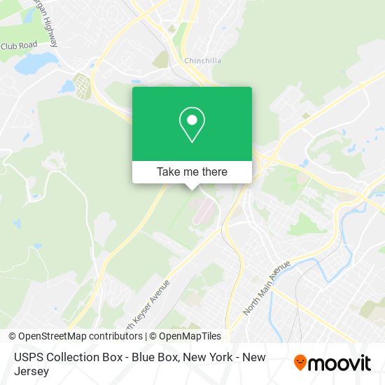 USPS Collection Box - Blue Box map