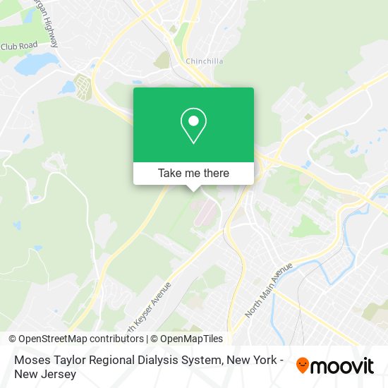 Moses Taylor Regional Dialysis System map
