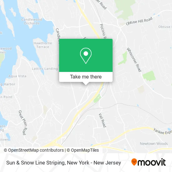 Sun & Snow Line Striping map