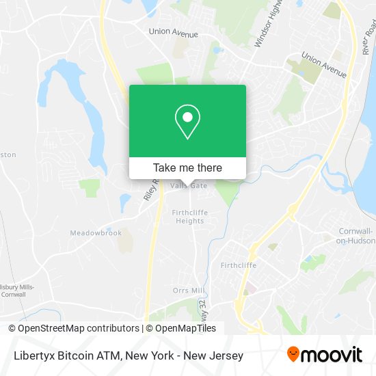 Mapa de Libertyx Bitcoin ATM