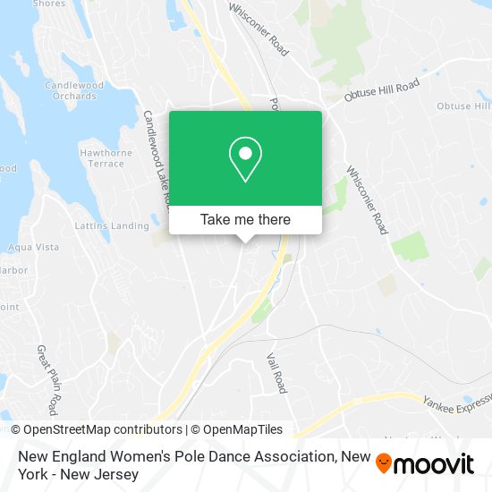 Mapa de New England Women's Pole Dance Association