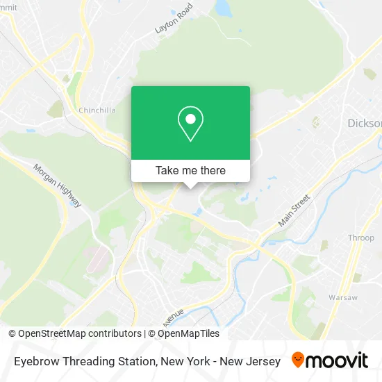 Eyebrow Threading Station map