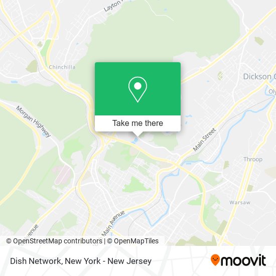 Mapa de Dish Network