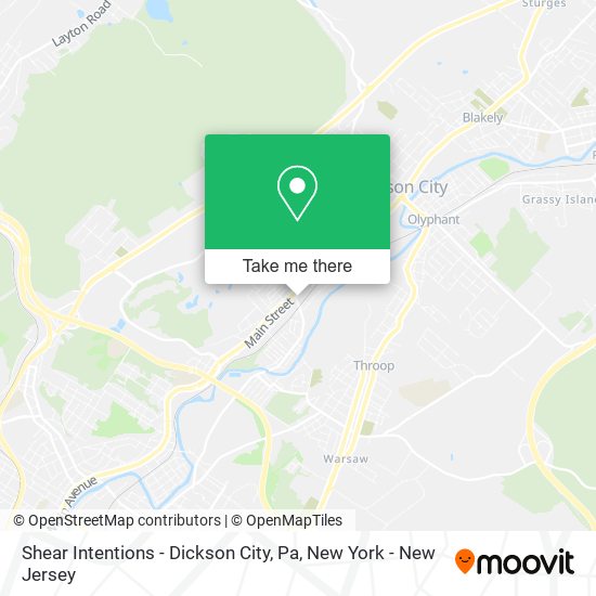 Shear Intentions - Dickson City, Pa map