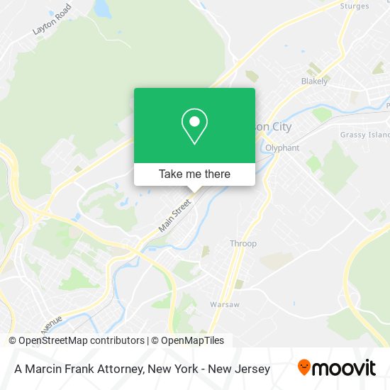 Mapa de A Marcin Frank Attorney