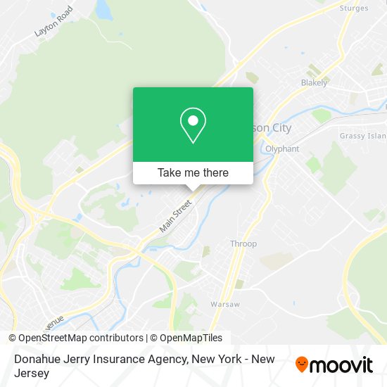 Mapa de Donahue Jerry Insurance Agency