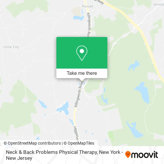 Neck & Back Problems Physical Therapy map