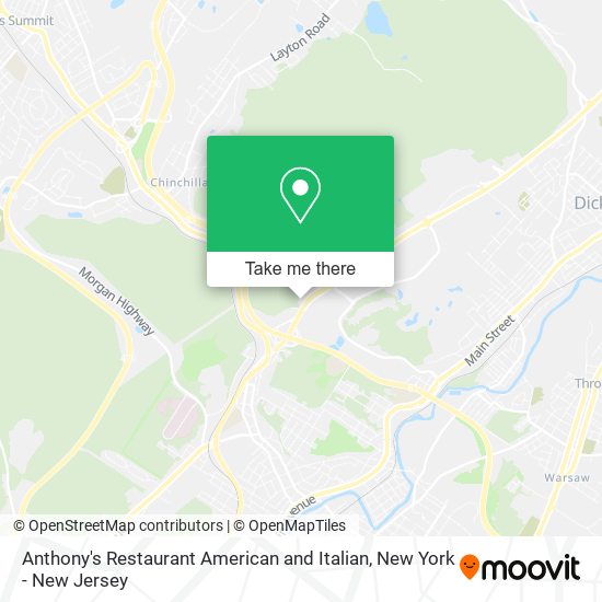 Anthony's Restaurant American and Italian map