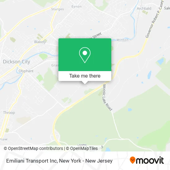 Mapa de Emiliani Transport Inc