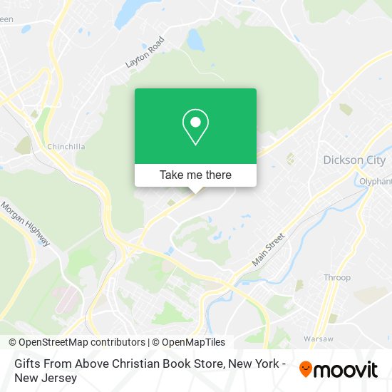 Gifts From Above Christian Book Store map