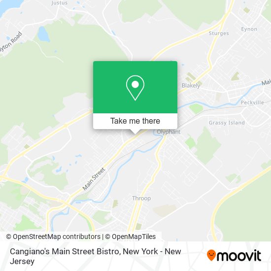 Cangiano's Main Street Bistro map
