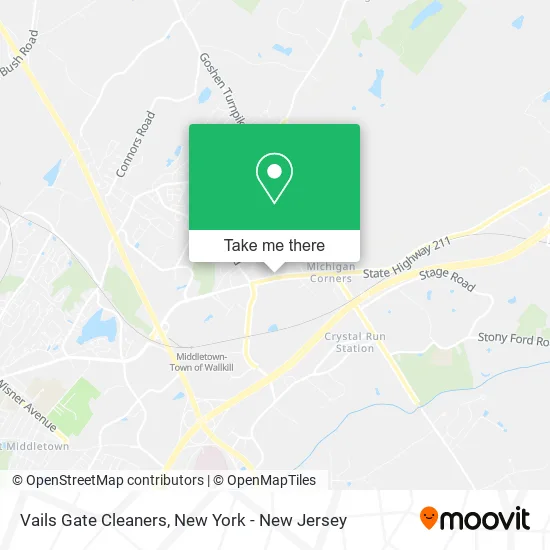 Vails Gate Cleaners map