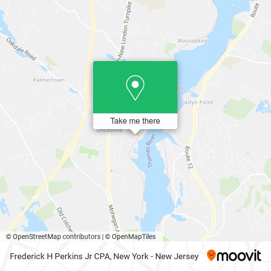 Frederick H Perkins Jr CPA map