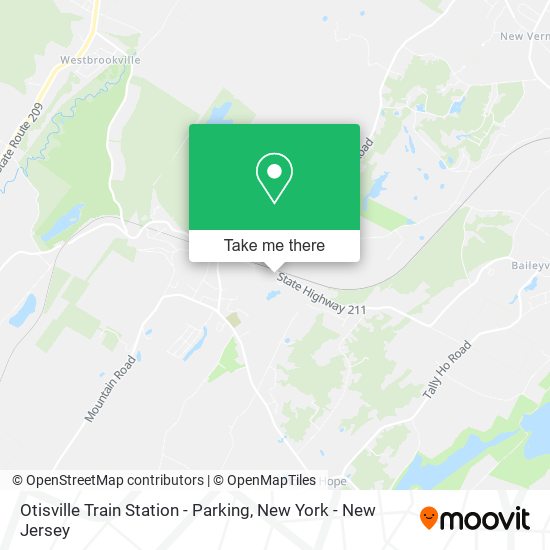 Otisville Train Station - Parking map