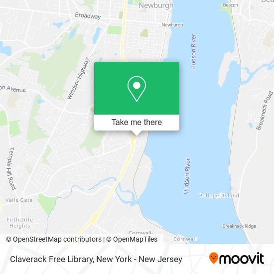 Claverack Free Library map