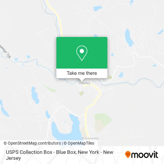USPS Collection Box - Blue Box map