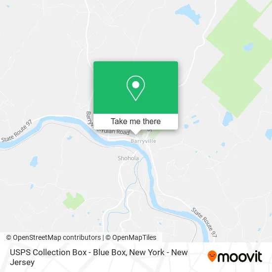 USPS Collection Box - Blue Box map