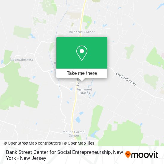 Mapa de Bank Street Center for Social Entrepreneurship