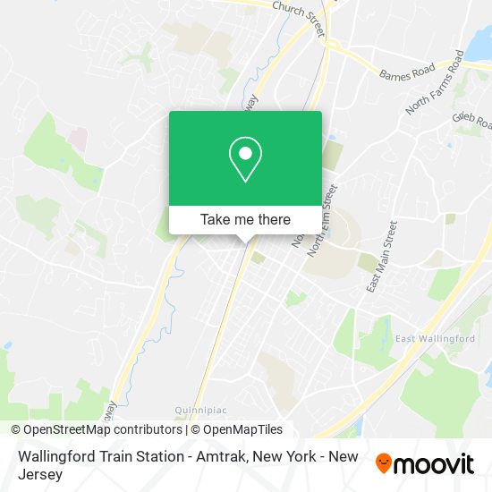 Mapa de Wallingford Train Station - Amtrak