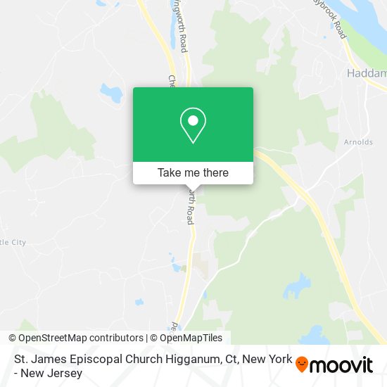 St. James Episcopal Church Higganum, Ct map